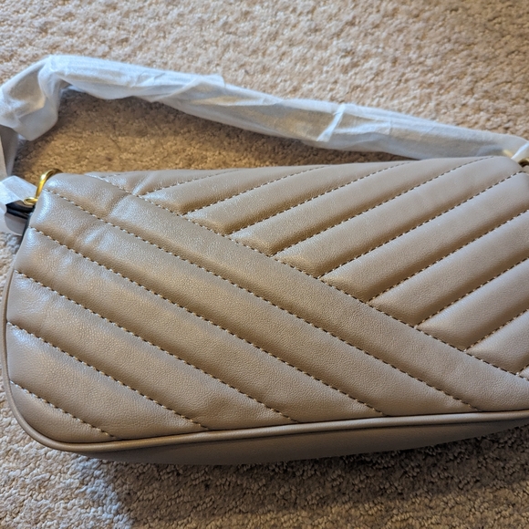 Beige shoulder, crossbody bag - Picture 2 of 2